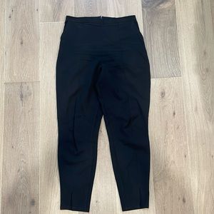 Black cropped dress pant